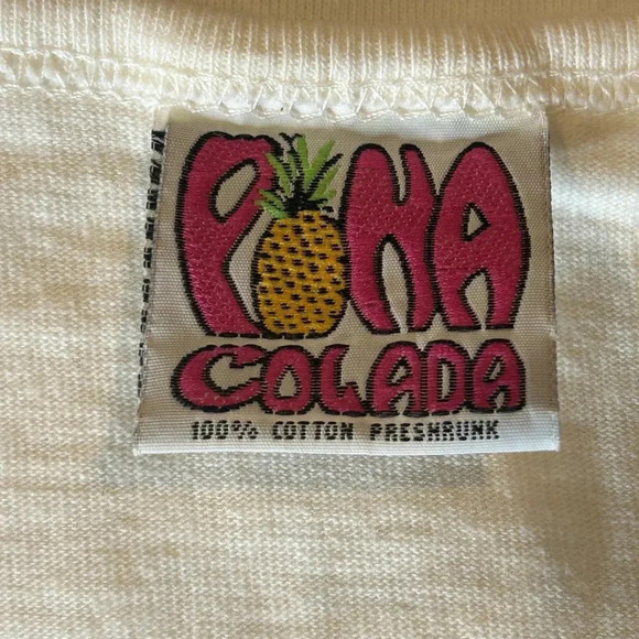 Vintage 1992 Pina Colada Susan Moustaki Fish Casual Resort Beach Dress As Found - Picture 2 of 10